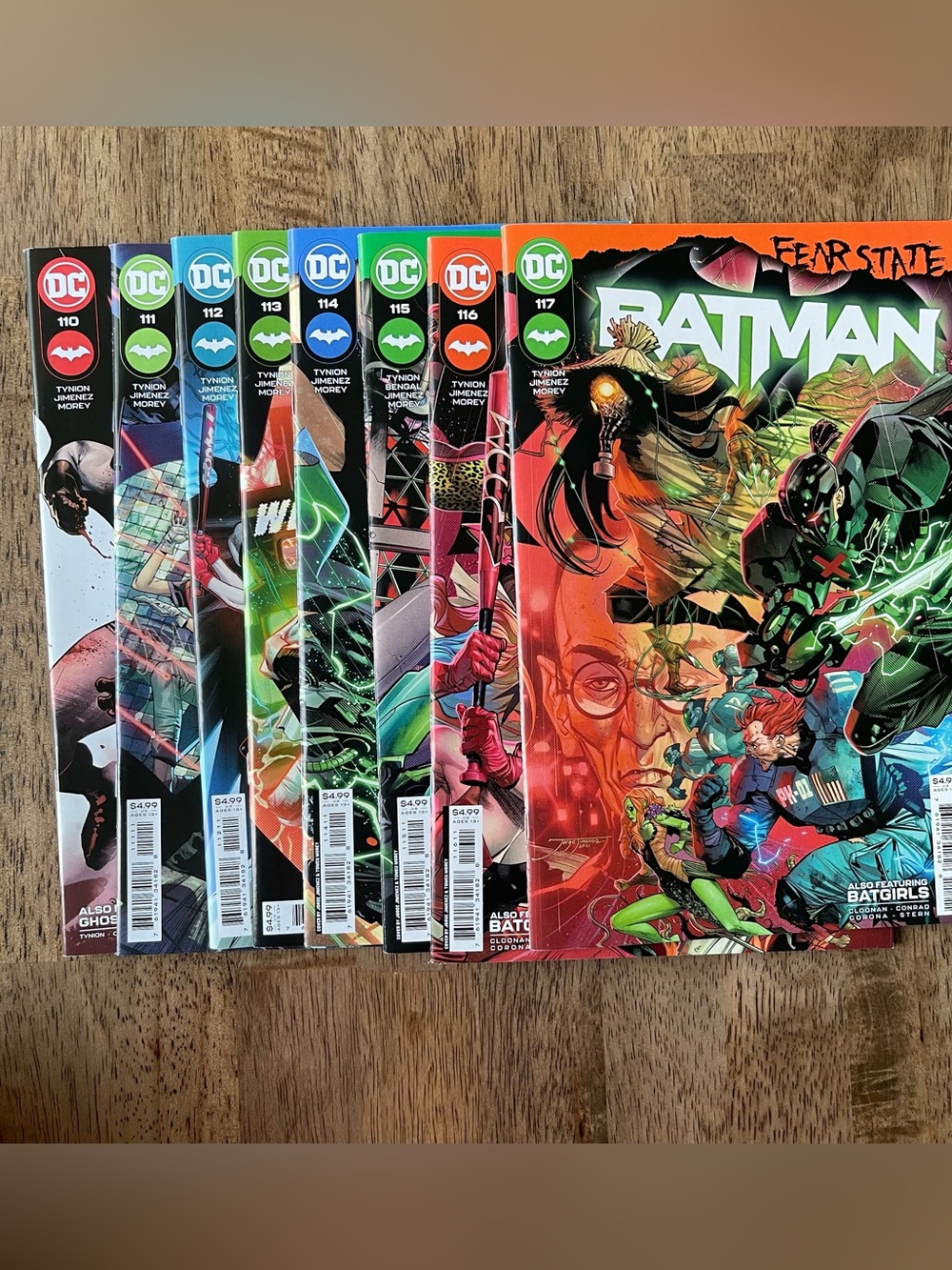 DC Comics Batman Fear State #110-117 Complete Set 2022 Comic